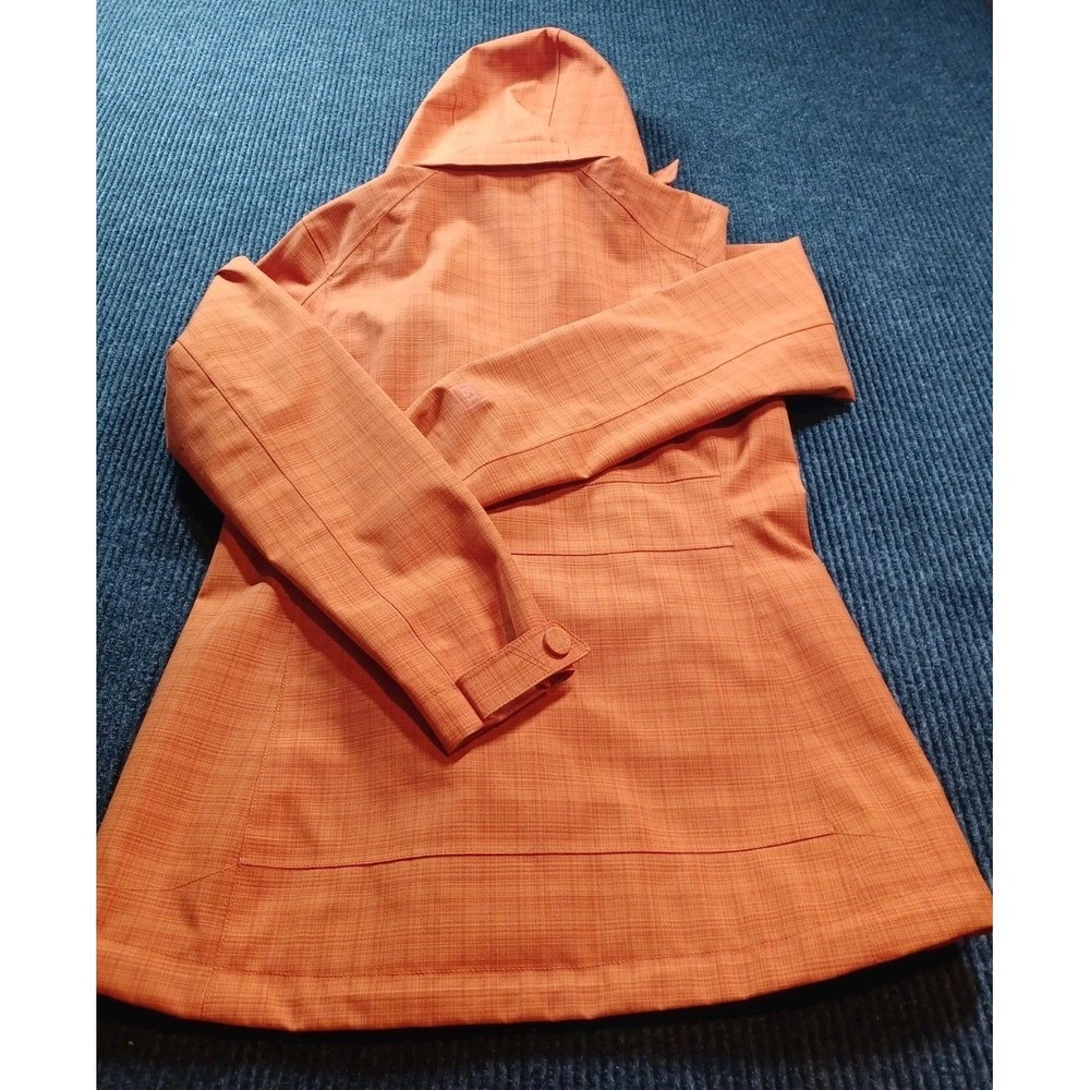 REI MADRONA Orange‎ Plaid Waterproof  Hooded Jacket Women's S - Picture 11 of 13